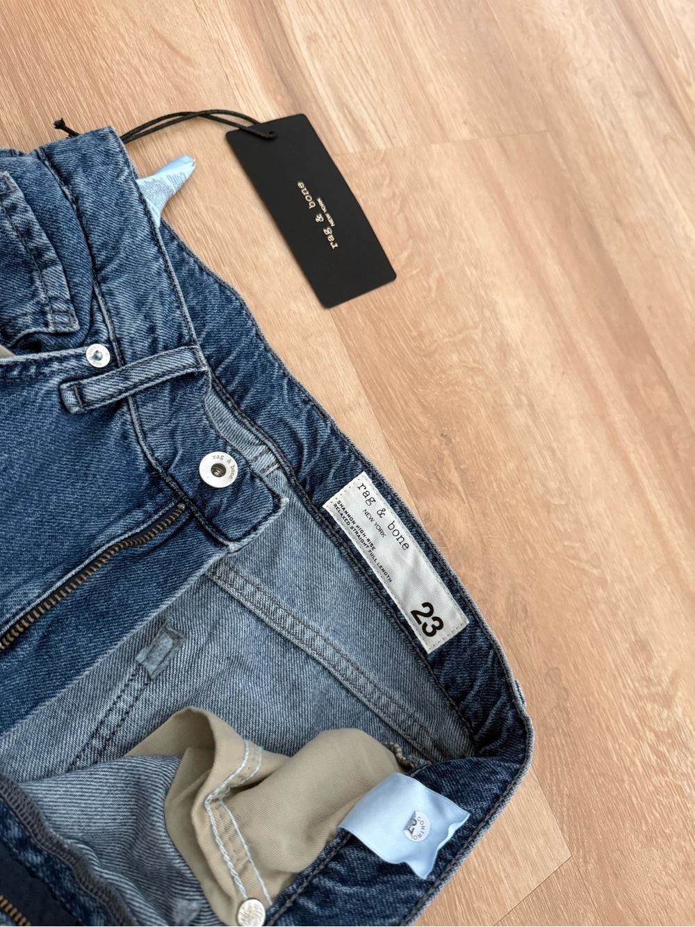 rag & bone Shea High-Rise Relaxed Straight Jeans - Picture 6 of 12